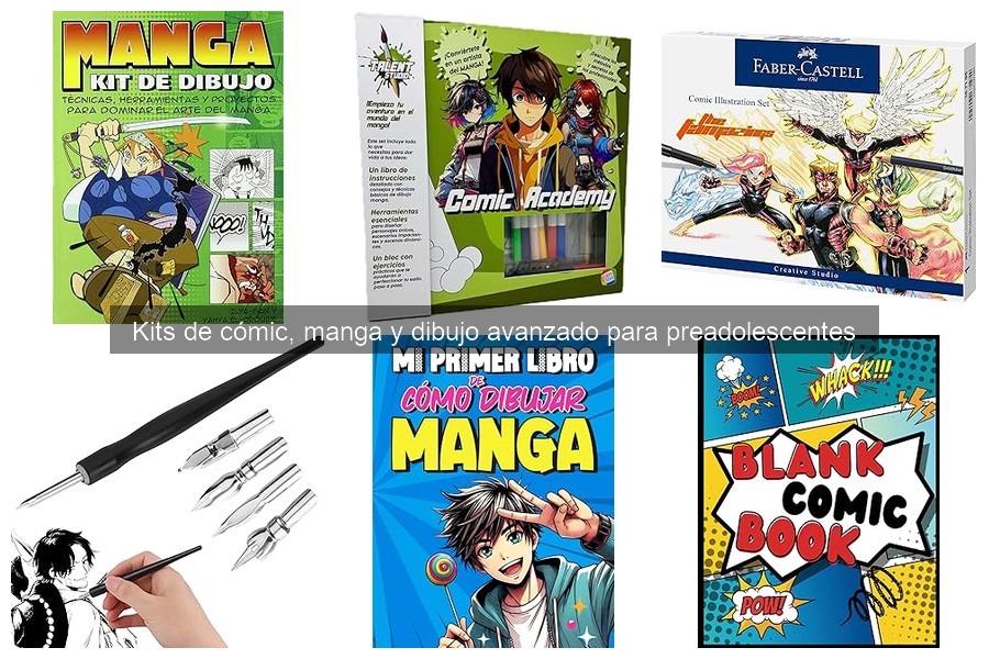 Comparativa Kits de Cómic y Dibujo para Preadolescentes