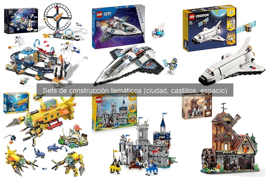 Comparativa: Sets de construcción de ciudad, castillos y espacio