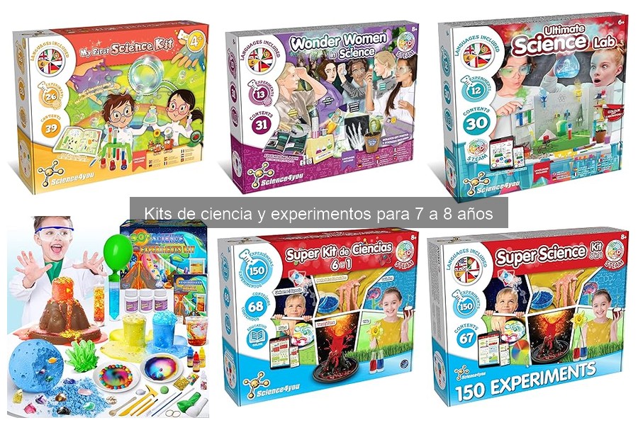 Descubre los experimentos de un kit de ciencia para niños de 8 años
