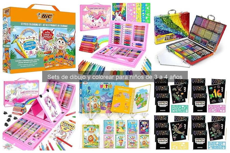 Dónde comprar sets de dibujo y colorear para niños de 3 a 4 años