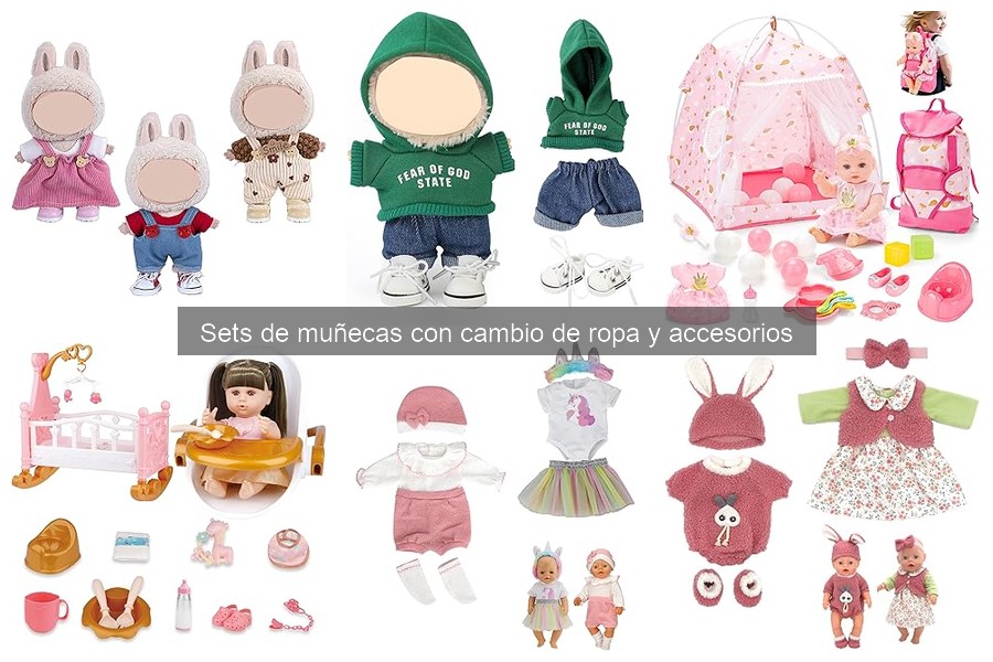 Dónde comprar sets de muñecas con cambio de ropa y accesorios