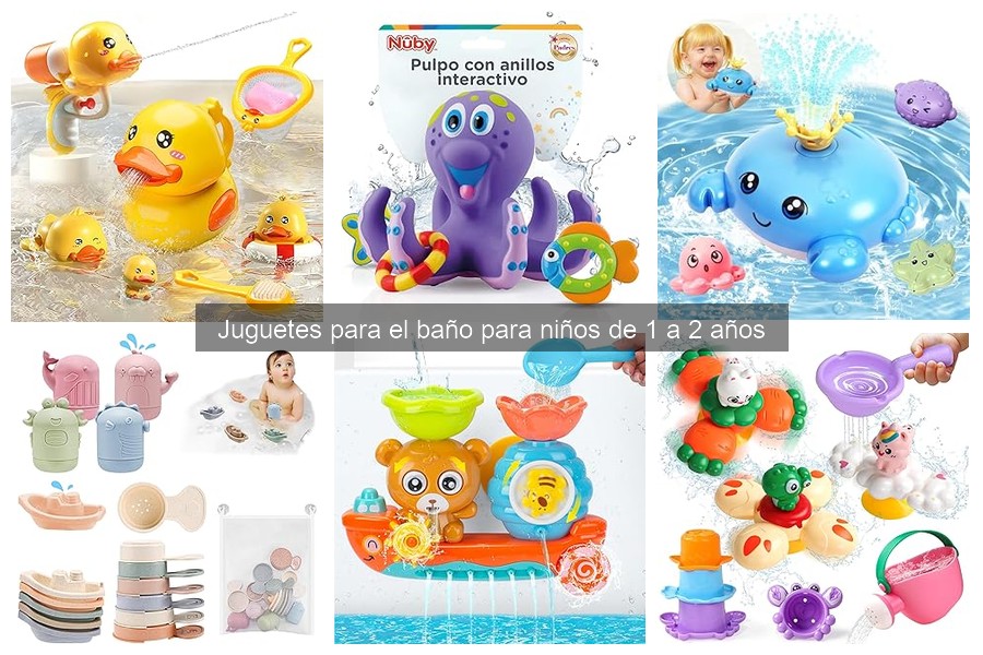 Errores al elegir juguetes de baño para niños de 1 a 2 años