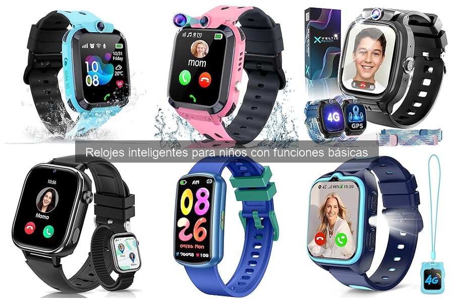 Funciones esenciales de un reloj inteligente para niños