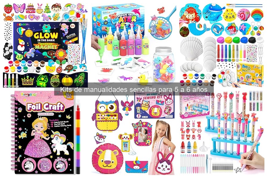 Guía de compra de kits de manualidades para niños de 5 a 6 años