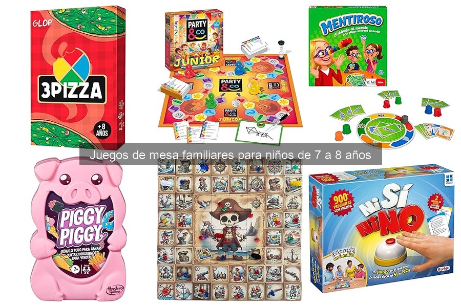 Guía para elegir juegos de mesa familiares para niños de 7-8 años