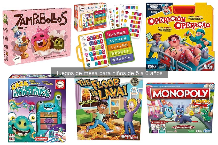 Guía para elegir juegos de mesa para niños de 5 a 6 años