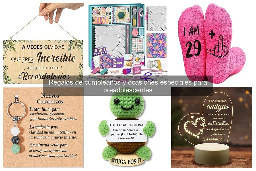 Ideas creativas de regalos para ocasiones especiales de preadolescentes