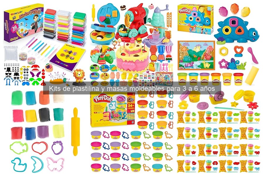 Ideas creativas para jugar con plastilina en niños de 3 a 6 años