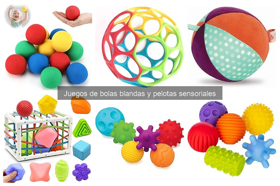 Juegos de bolas blandas y pelotas sensoriales para bebés