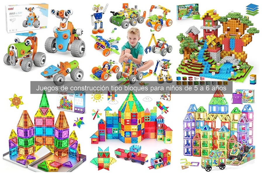 Juegos de construcción tipo bloques para niños de 5 a 6 años
