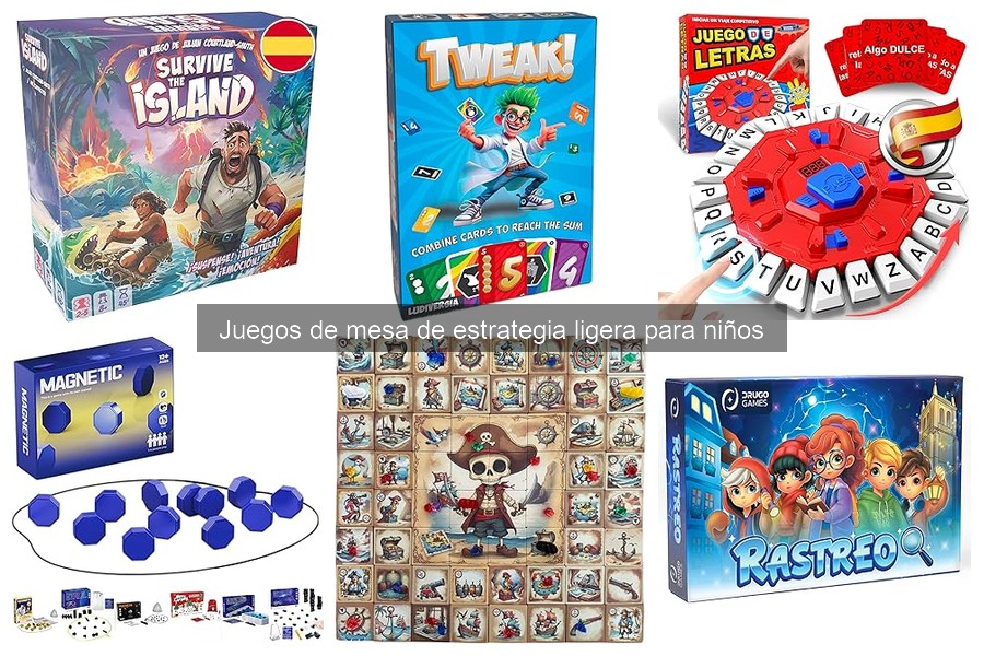 Juegos de mesa de estrategia ligera para niños según jugadores