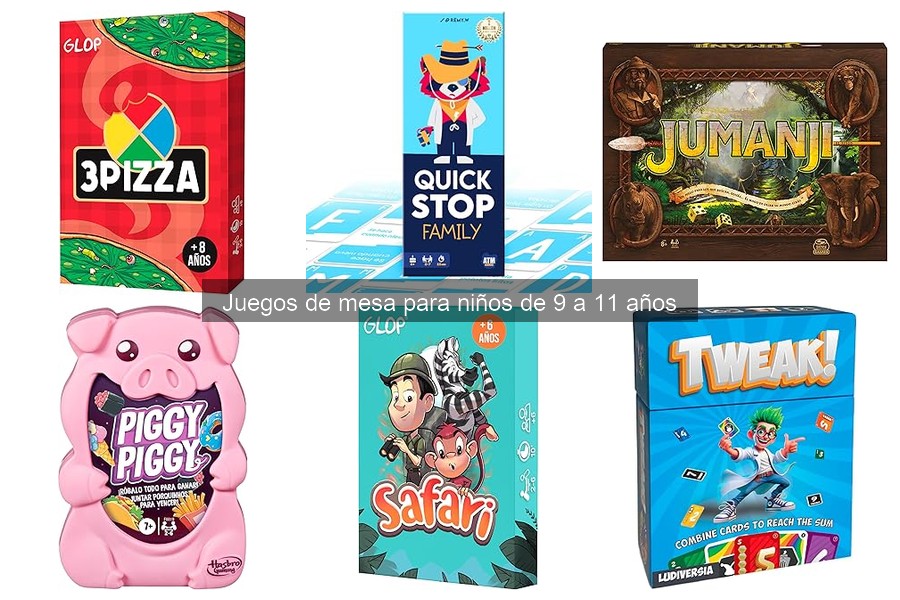 Juegos de mesa más populares para niños de 9 a 11 años en 2023