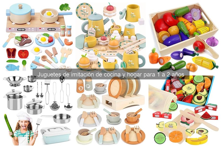 Juguetes de imitación de cocina y hogar para niños de 1 a 2 años