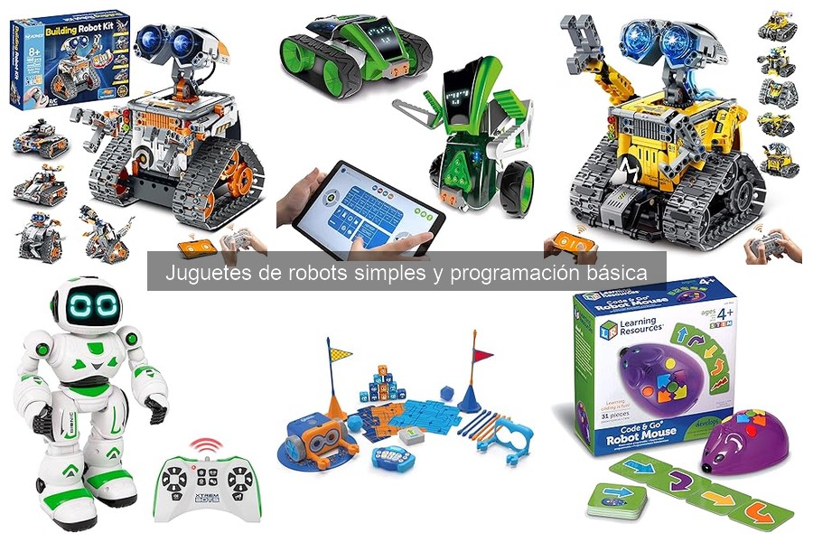 Juguetes de robots simples y programación básica para niños