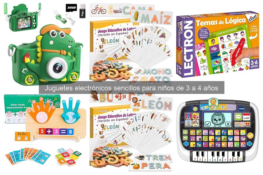 Juguetes electrónicos sencillos para niños de 3 a 4 años