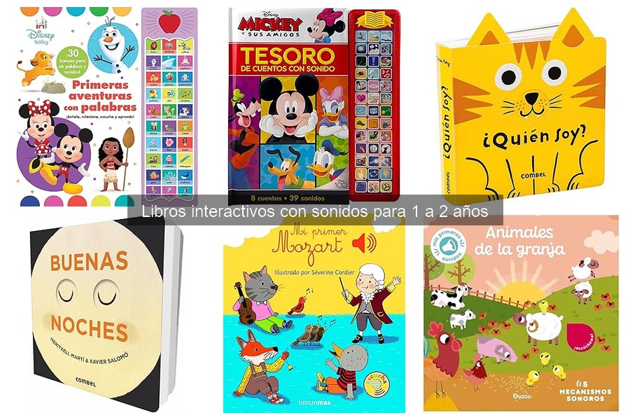 Libros interactivos con sonidos para viajes con niños