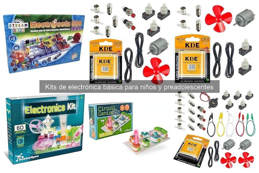 Materiales en Kits de Electrónica Básica para Niños