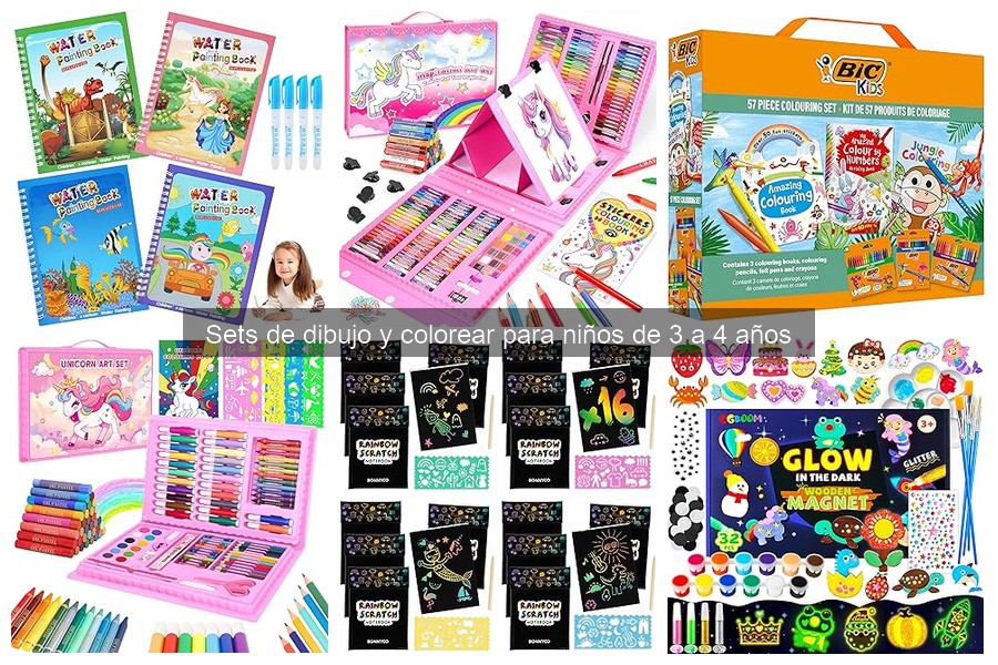 Materiales seguros en sets de dibujo para niños de 3 a 4 años