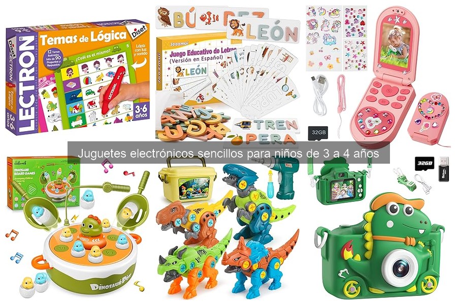 Mejores juegos con juguetes electrónicos para niños de 3 a 4 años