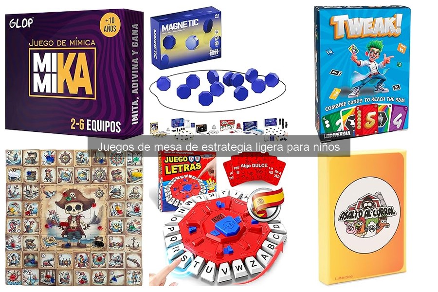 Mejores juegos de mesa de estrategia ligera para niños