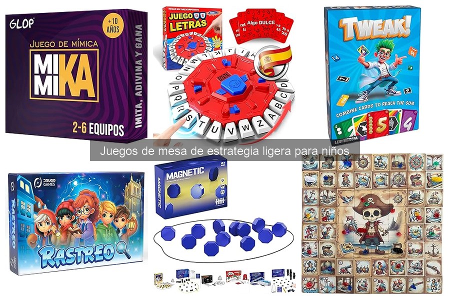 Mejores juegos de mesa de estrategia ligera para socializar niños