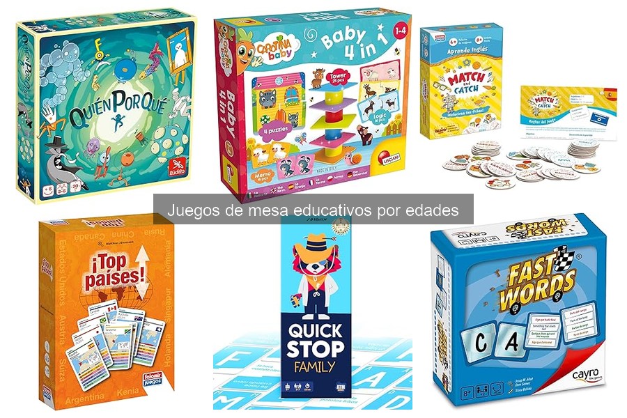 Mejores juegos de mesa educativos para niños 3-6 años