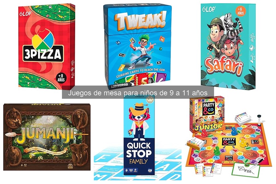 Mejores juegos de mesa educativos para niños de 9 a 11 años