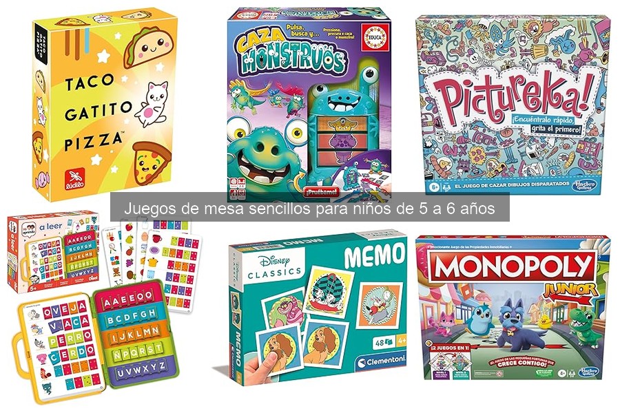 Mejores juegos de mesa para niños de 5 a 6 años: opiniones