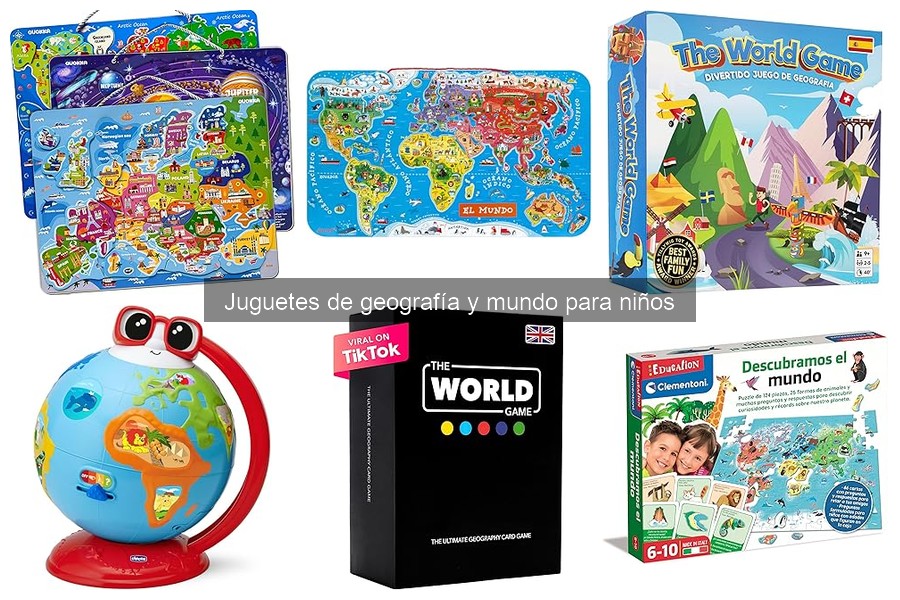 Mejores juguetes de geografía para niños de 5 a 10 años