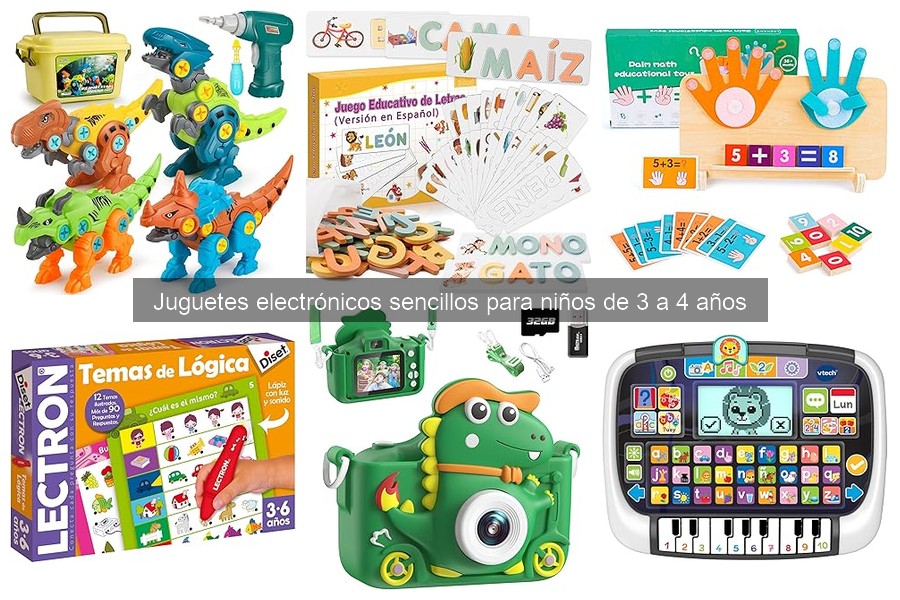Mejores juguetes electrónicos para niños de 3 a 4 años: opiniones