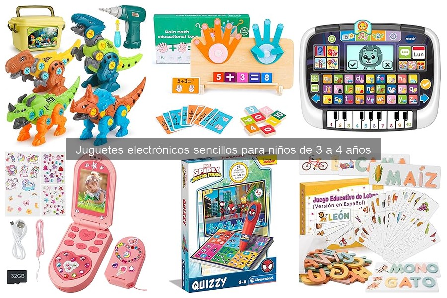 Mejores juguetes electrónicos para niños de 3 a 4 años