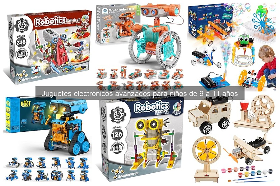 Mejores juguetes electrónicos para niños de 9 a 11 años según intereses