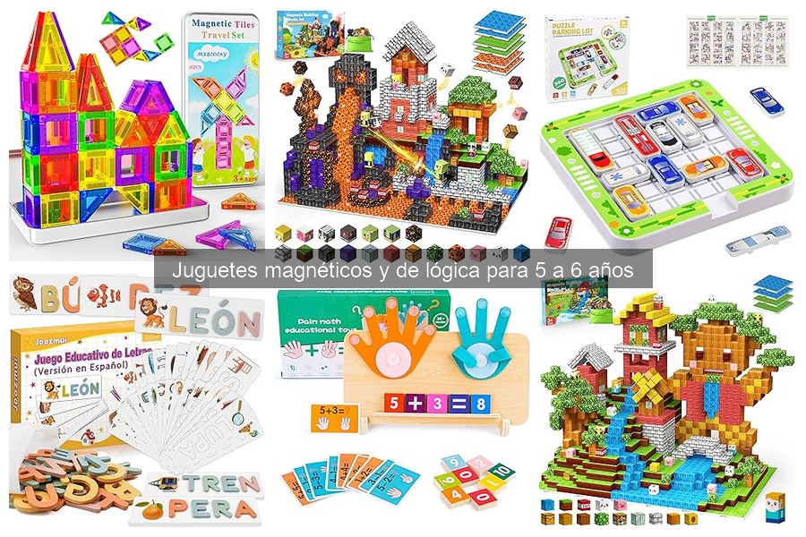 Mejores juguetes magnéticos para lógica en niños de 5 a 6 años