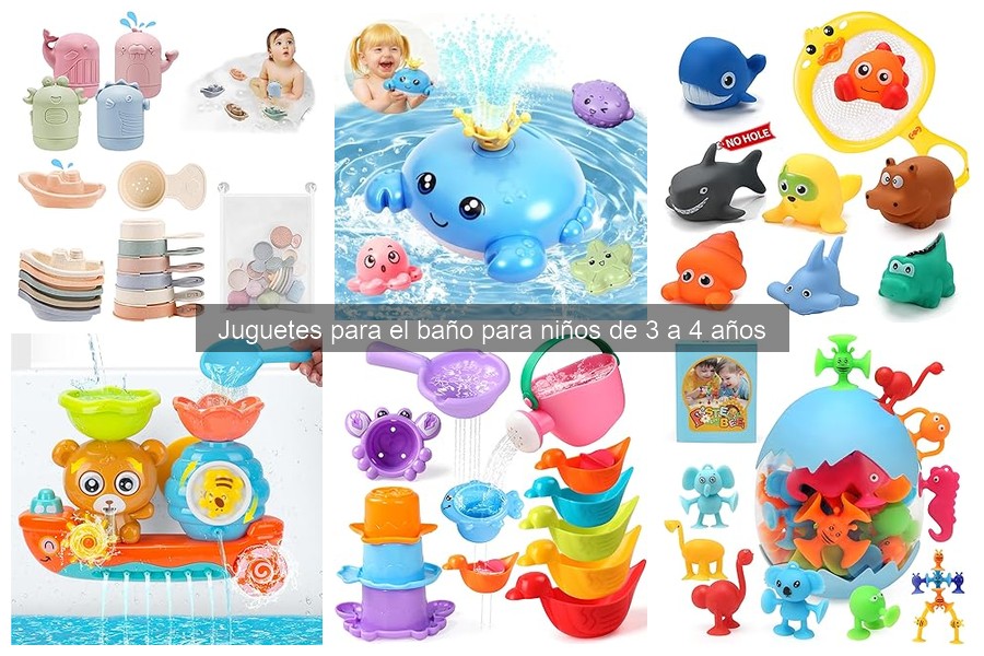 Mejores juguetes para el baño para niños de 3 a 4 años