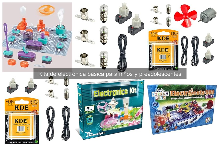 Mejores kits de electrónica básica para niños de 8 a 12 años