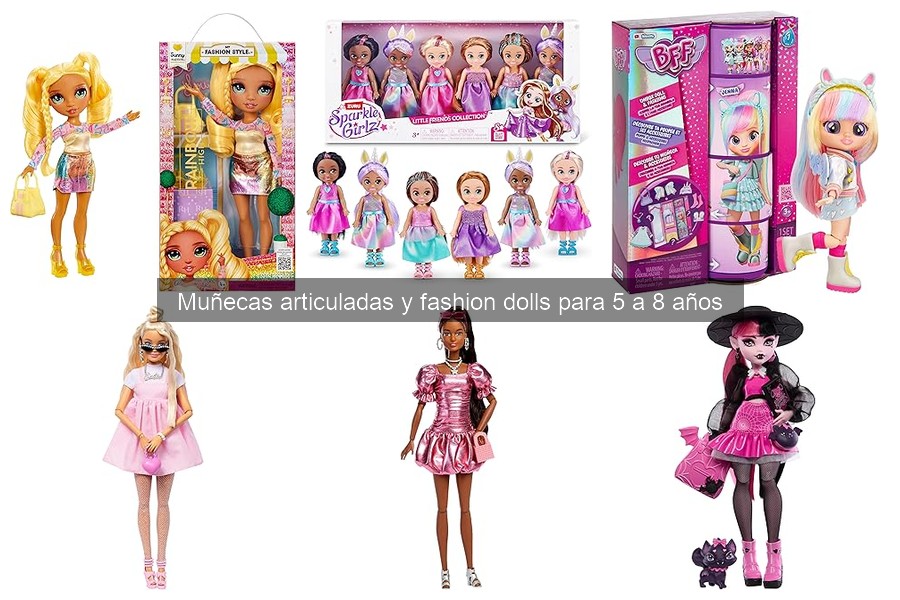 Mejores muñecas articuladas para niñas de 5 a 8 años