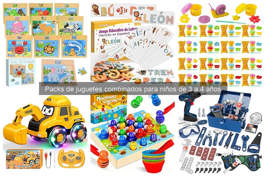 Mejores packs de juguetes combinados para niños de 3 a 4 años