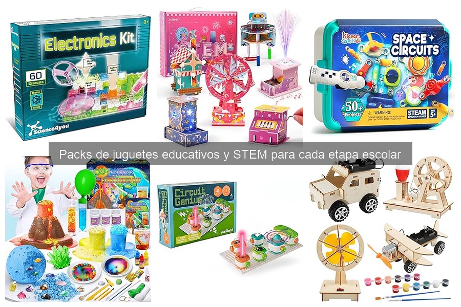 Mejores packs de juguetes educativos para niños de 3 a 5 años