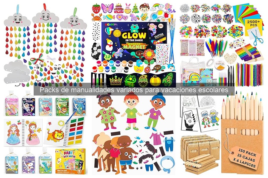Mejores packs de manualidades para vacaciones escolares
