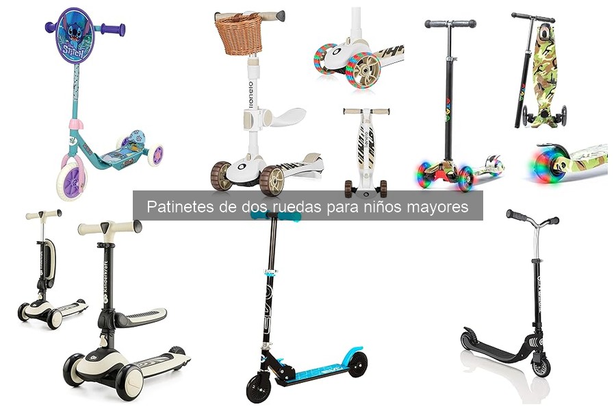 Mejores patinetes de dos ruedas para niños de 8 a 12 años