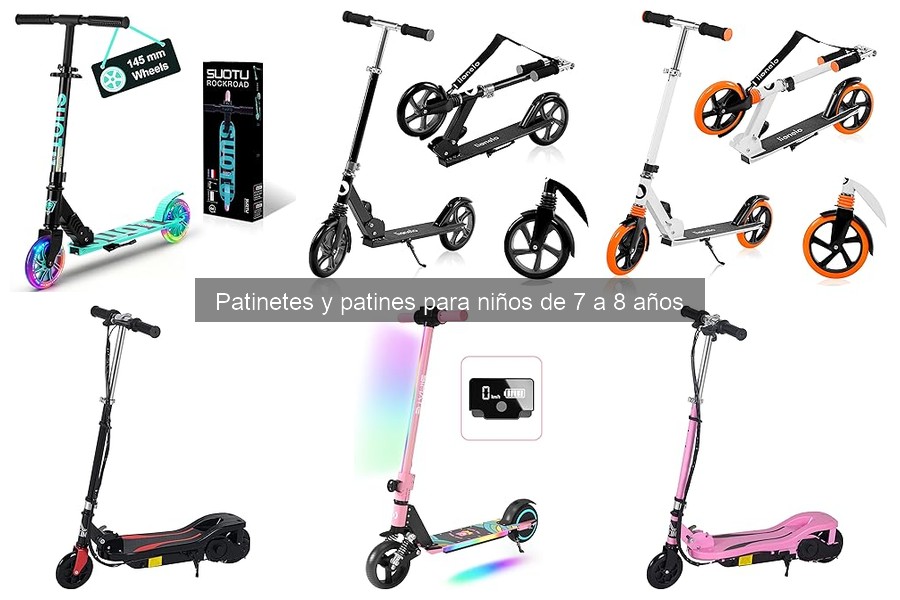 Mejores patinetes para niños de 7 a 8 años: Comparativa 2023