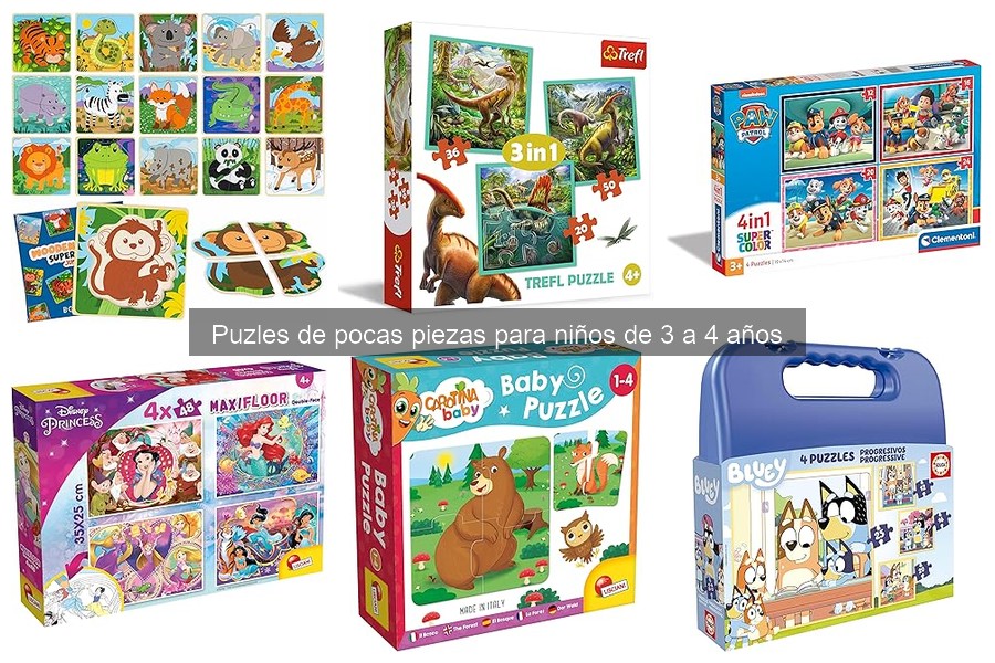 Mejores puzles para estimular la memoria en niños de 3 a 4 años
