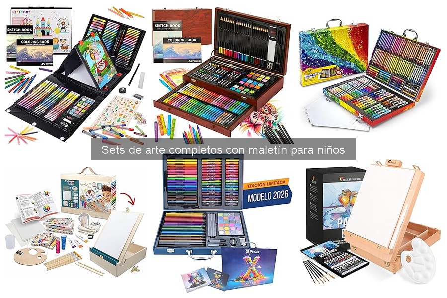 Mejores sets de arte completos con maletín para niños