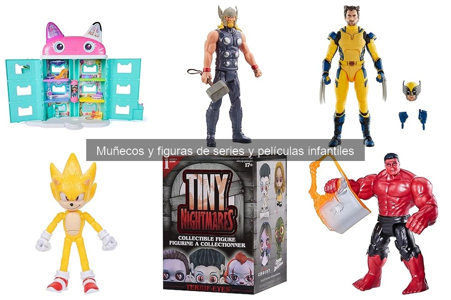 Muñecos y figuras populares de series y películas infantiles
