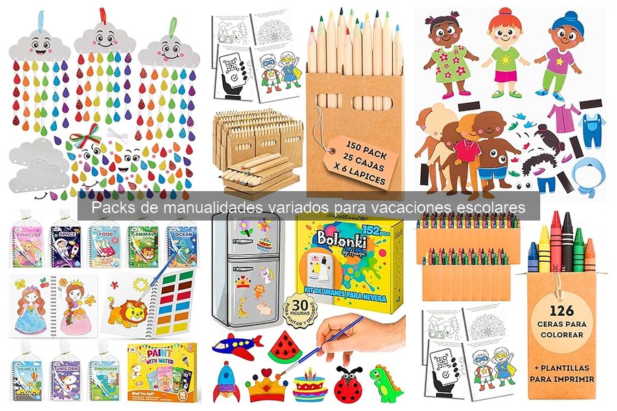 Ofertas en packs de manualidades para vacaciones escolares