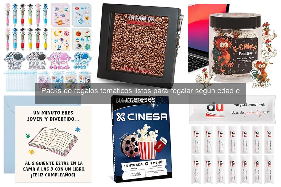 Packs de Regalos Temáticos Populares para Cumpleaños