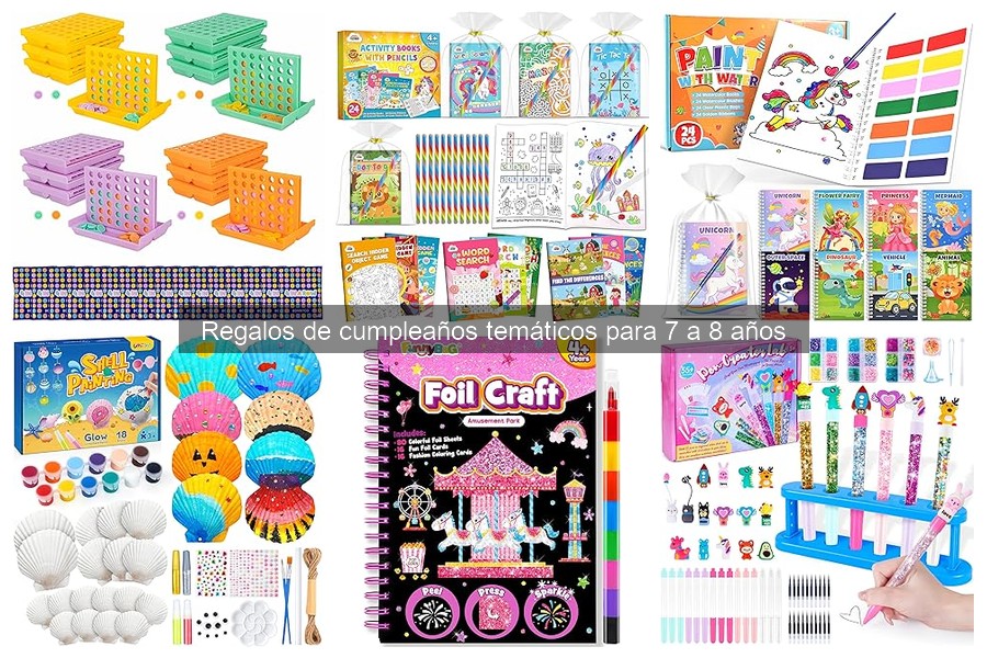 Personaliza regalos de cumpleaños temáticos para niños de 7-8 años