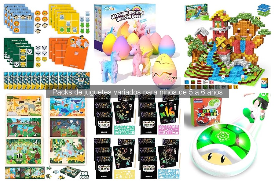 Preguntas frecuentes sobre packs de juguetes para 5-6 años