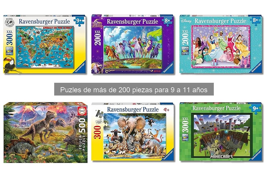 Puzles desafiantes para niños de 9 a 11 años