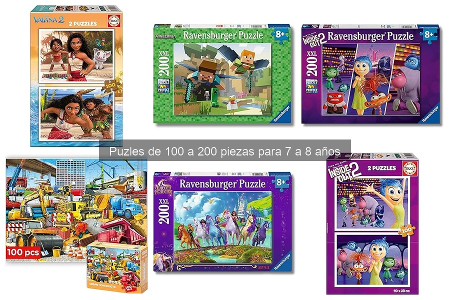 Puzles para mejorar habilidades motoras en niños de 7 a 8 años